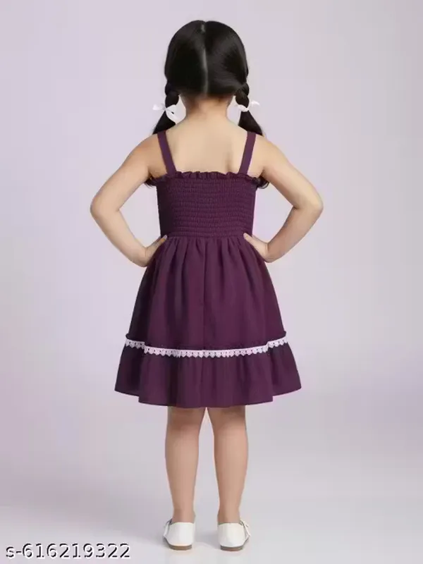 Plum_Purple_Pearl_Bow_Party_Wear_Dress_For_Kids