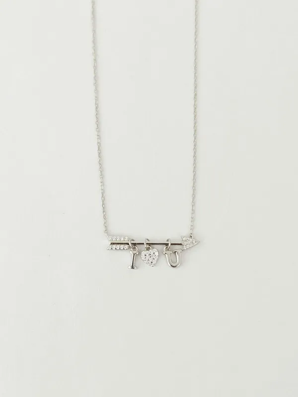 Sterling_Silver_Arrow_Heart_Diamond_Pendant_For_Female
