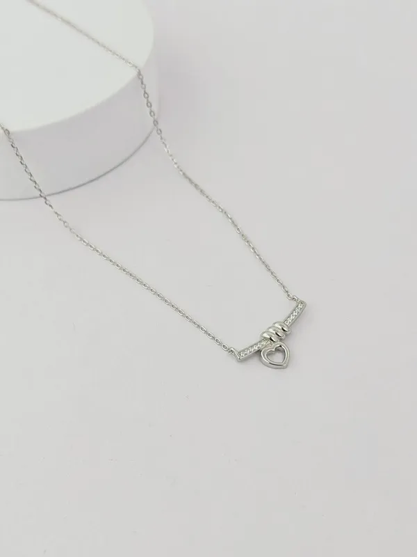 Sterling_Silver_Glow_Line_Heart_Pendant_For_Female