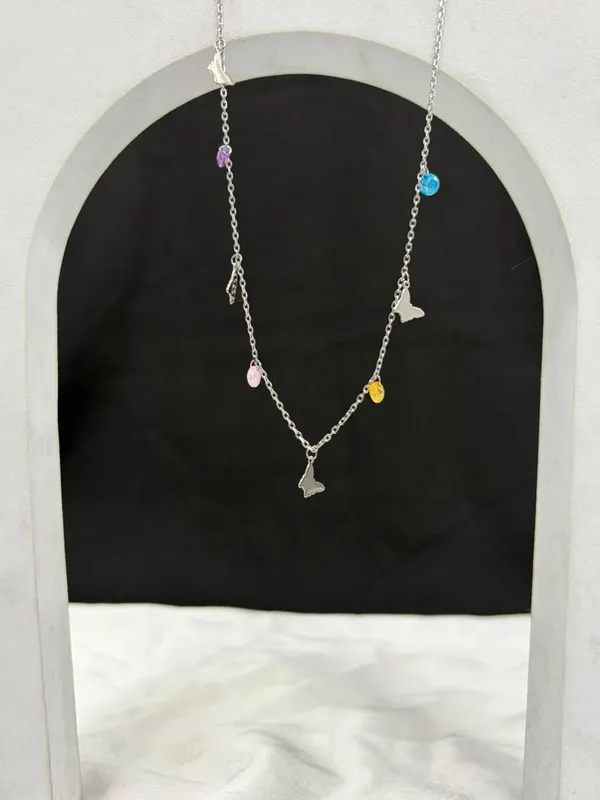 Multicolor_Party_Wear_925_Chain_With_Pendant_Necklace_For_Female