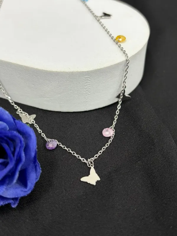 Multicolor_Party_Wear_925_Chain_With_Pendant_Necklace_For_Female