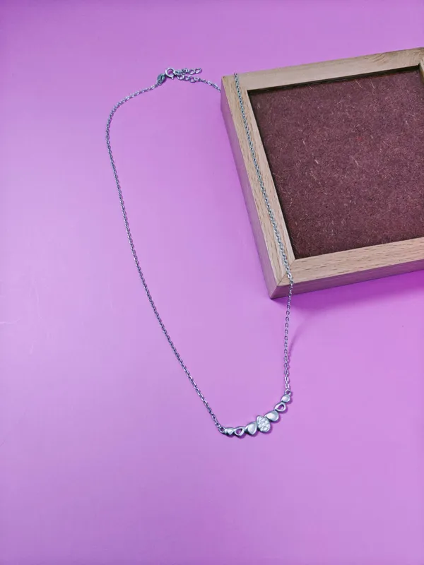Sterling_Silver_Pear_Diamond_Pendant_For_Female