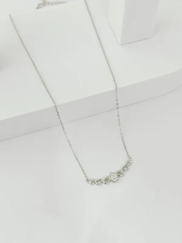 Sterling_Silver_Pear_Diamond_Pendant_For_Female