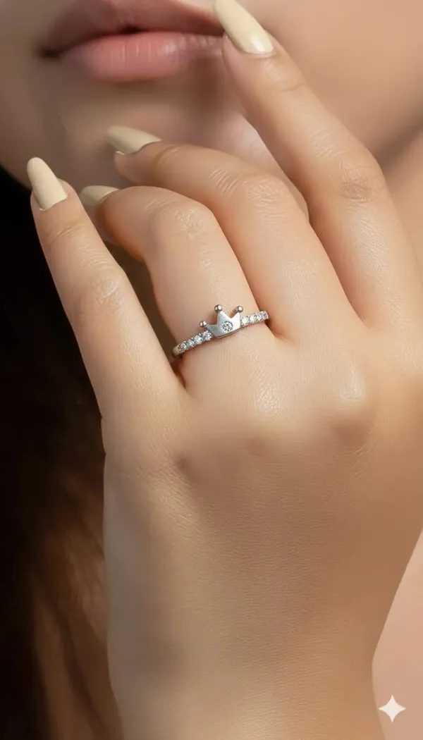 Silver_Pure_925_Band_Ring_Classic_Look_For_Female