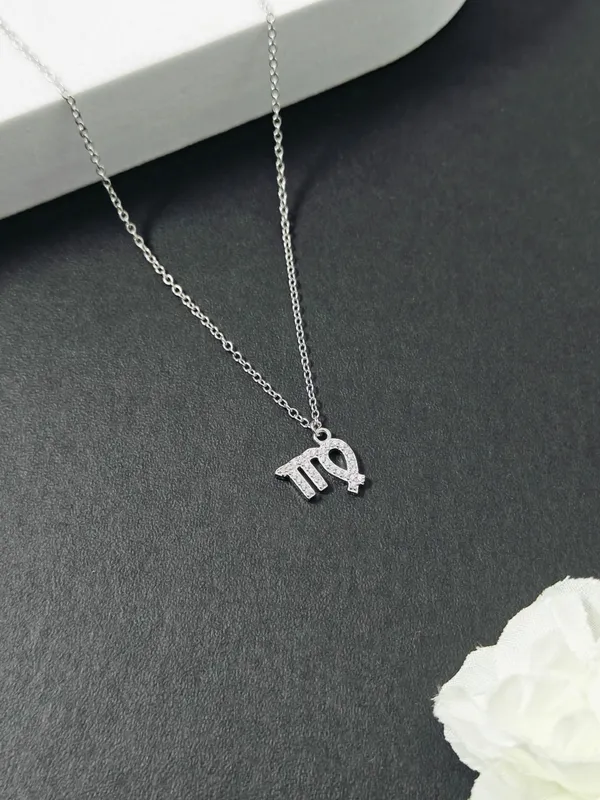 Sterling_Silver_Virgo_Zodiac_Sign_Pendant_For_Female