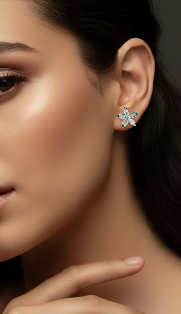 Silver_Crystal_Stud_Earrings_Elegant_And_Sparkling_Finish_For_Female