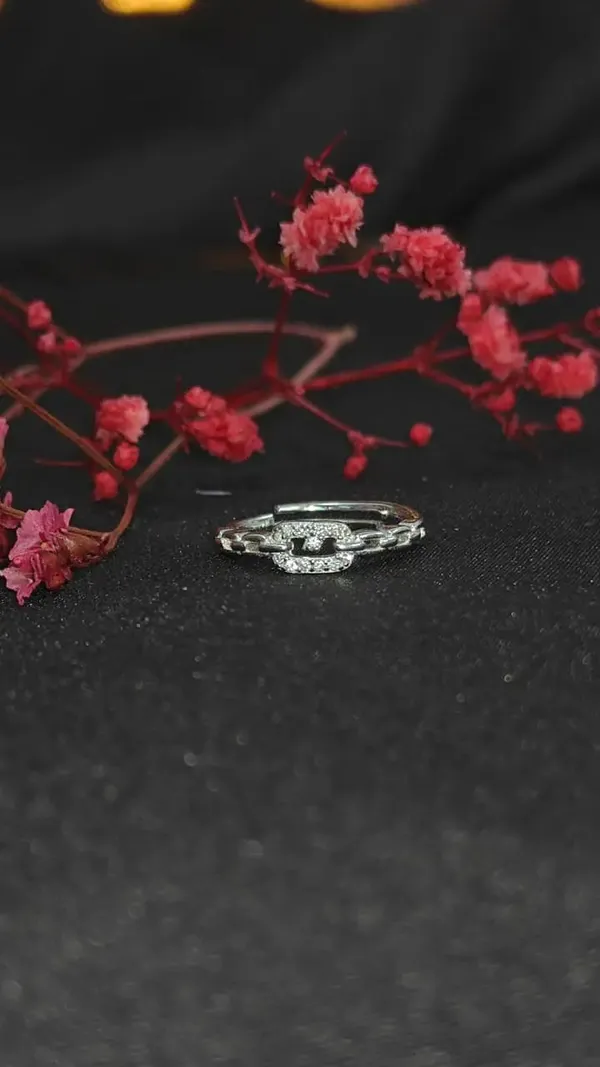 Floral_And_Silver_Sterling_Open_Ring_Adjustable_Fit_For_Female