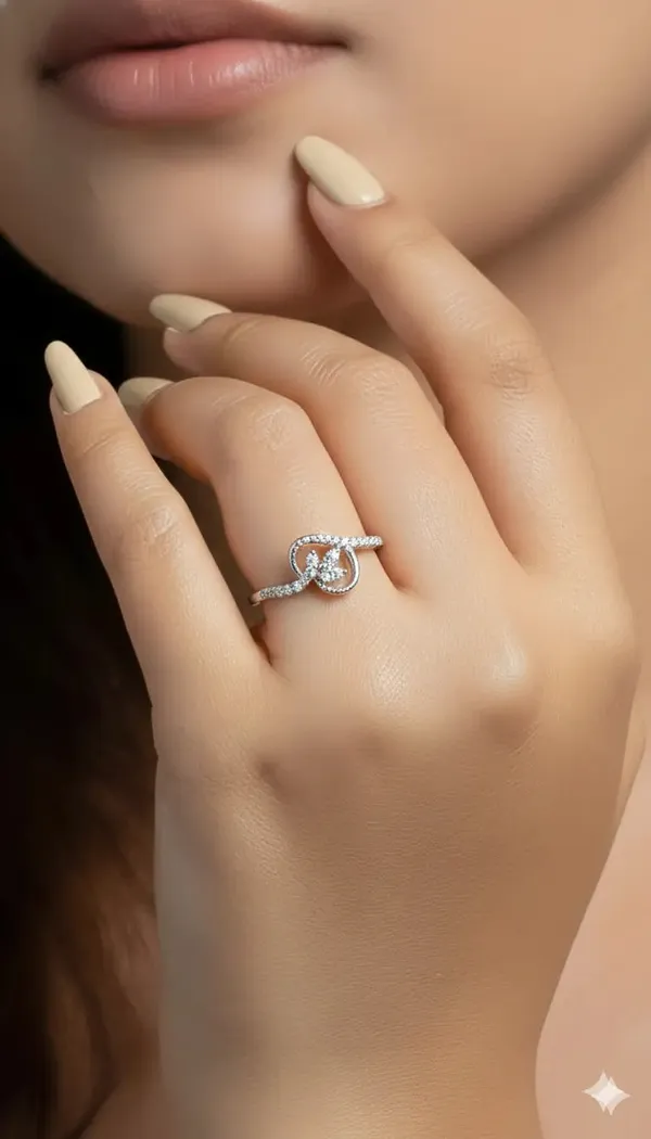 Floral_And_Silver_Sterling_Promise_Ring_Gift_For_Female