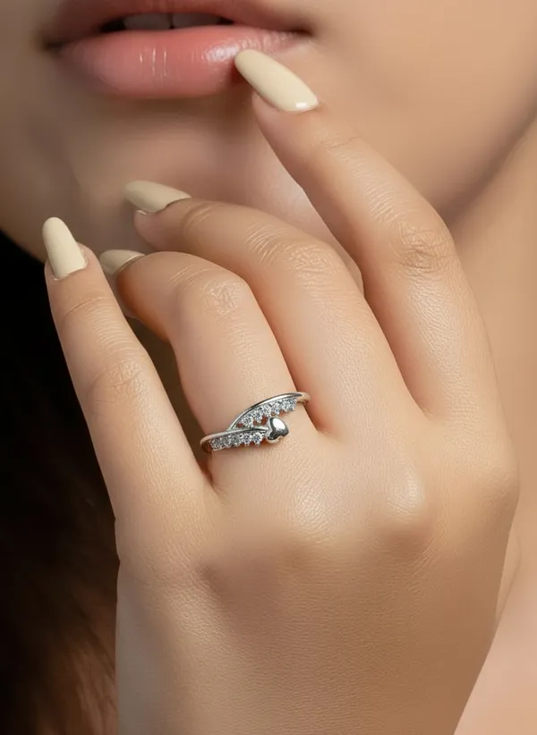 Silver_Stone_Studded_Ring_For_Female