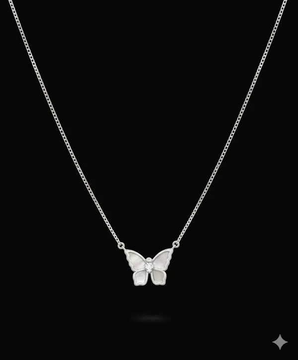 Silver_Trendy_Minimal_Pendant_Chain_For_Female