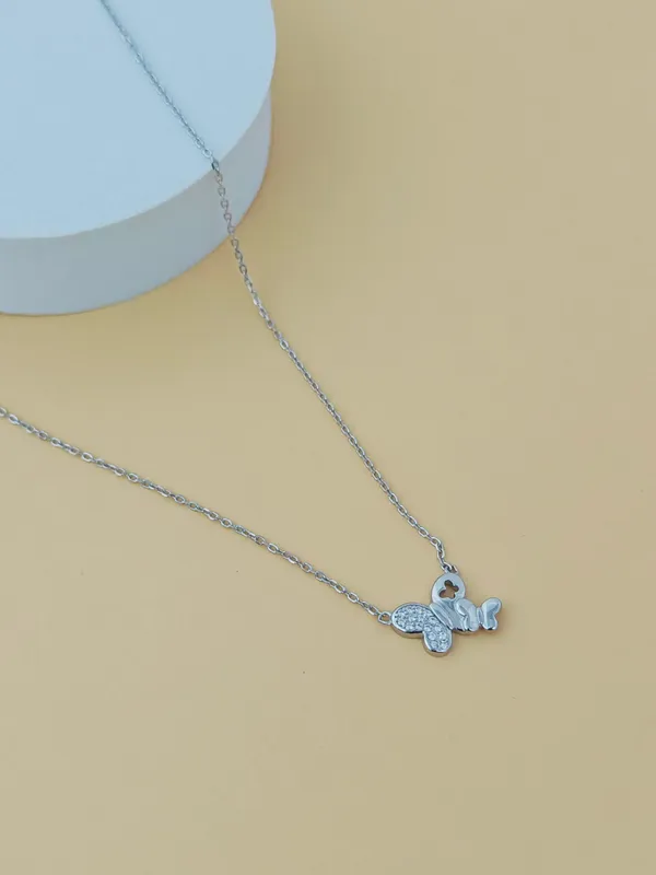 Sterling_Silver_Twin_Butterfly_Diamond_Pendant_For_Female