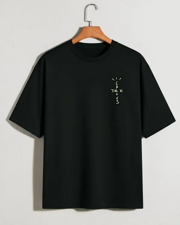 Black_Premium_Casual_Cotton_T-Shirt_For_Men