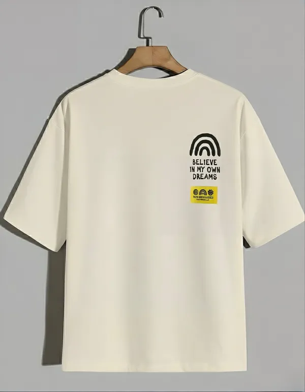 Yellow_Premium_Casual_Cotton_T-Shirt_For_Men