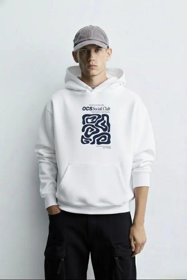 White_Premium_Casual_Cotton_Hoodie_For_Men