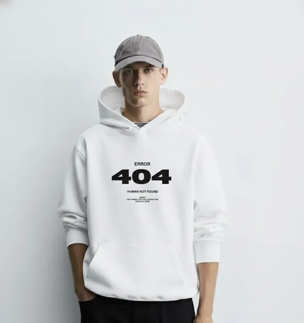White_Premium_Casual_Cotton_Hoodie_For_Men