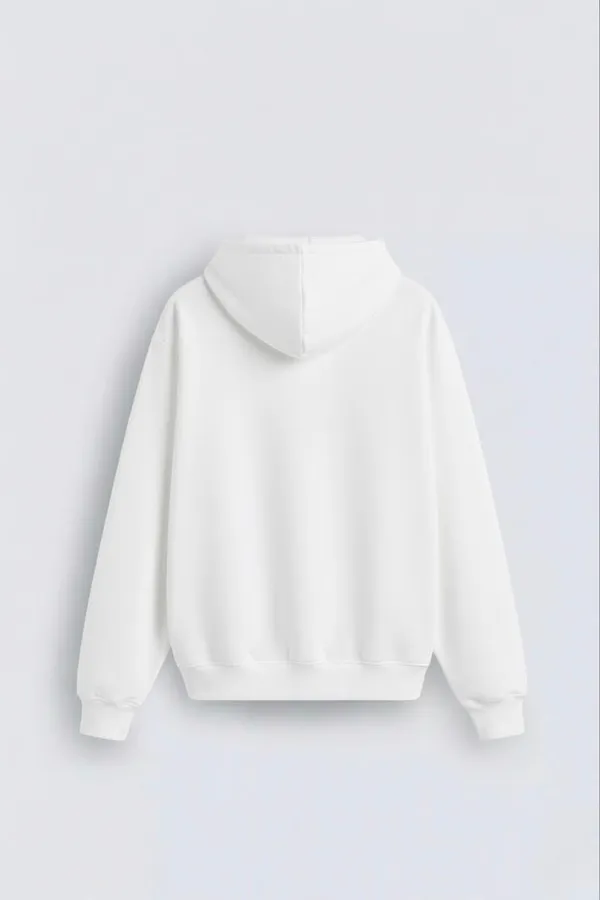 White_Premium_Casual_Cotton_Hoodie_For_Men