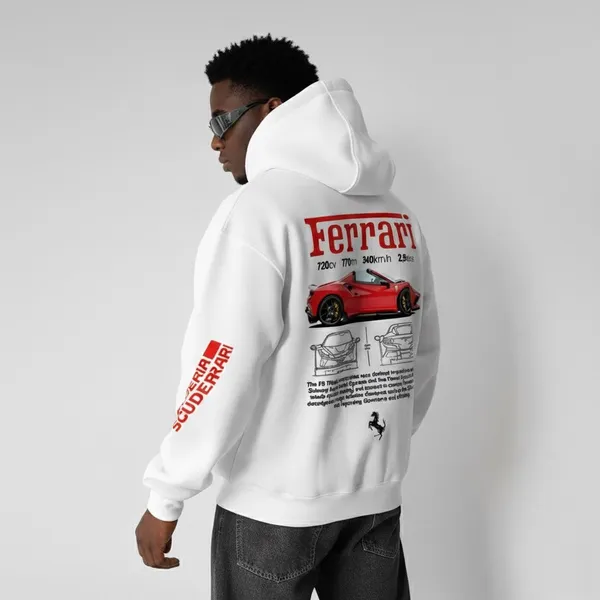 White_Premium_Casual_Cotton_Hoodie_For_Men