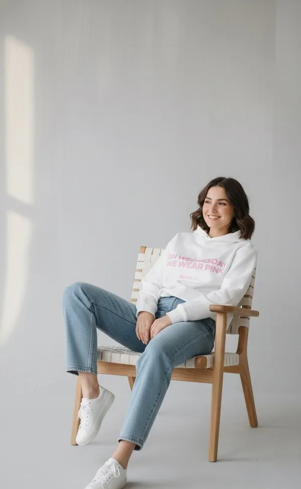White_Premium_Casual_Cotton_Hoodie_For_Women