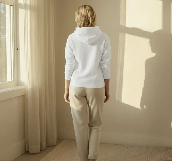 White_Premium_Casual_Cotton_Hoodie_For_Women