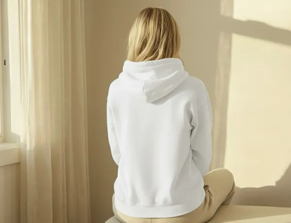 White_Premium_Casual_Cotton_Hoodie_For_Women