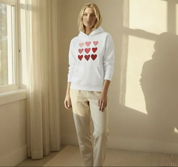 White_Premium_Casual_Cotton_Hoodie_For_Women