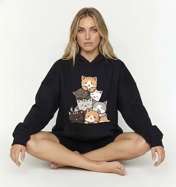 Black_Premium_Casual_Cotton_Hoodie_For_Women
