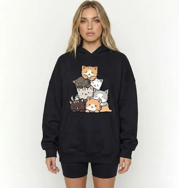 Black_Premium_Casual_Cotton_Hoodie_For_Women