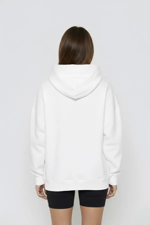 White_Premium_Casual_Cotton_Hoodie_For_Women