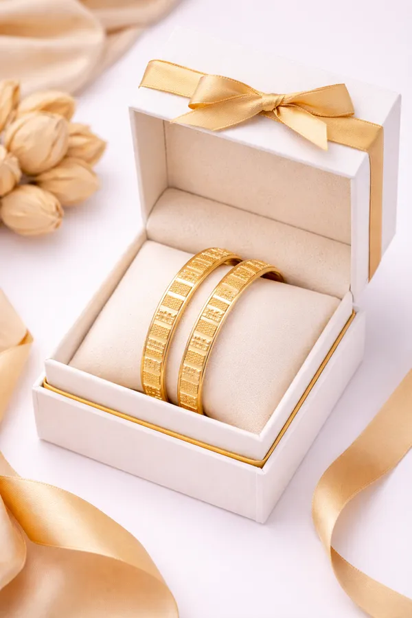 Gold_Plated_Alloy_Textured_Open_Bangle_Bracelet_For_Women
