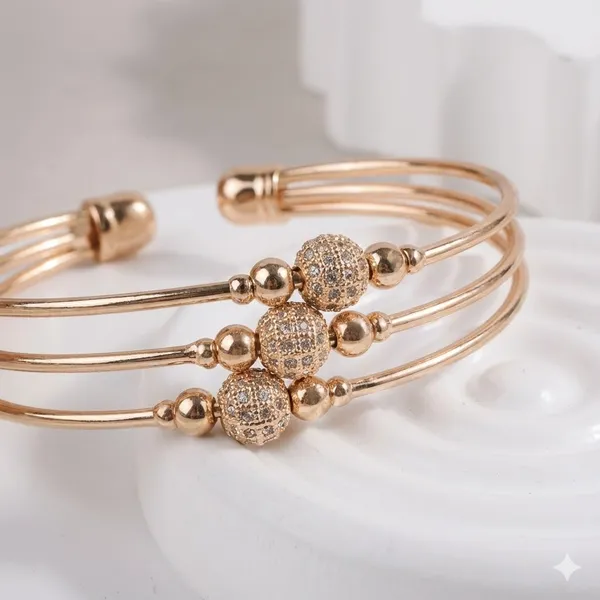 Rose_Gold_Alloy_Adjustable_Triple_Layer_Crystal_Bangle_Bracelet_For_Women