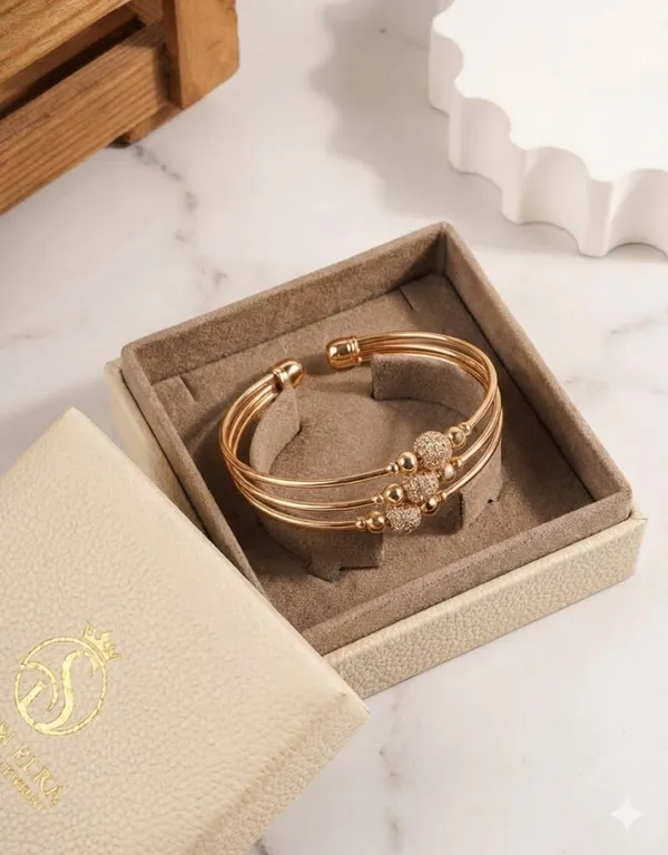 Rose_Gold_Alloy_Adjustable_Triple_Layer_Crystal_Bangle_Bracelet_For_Women