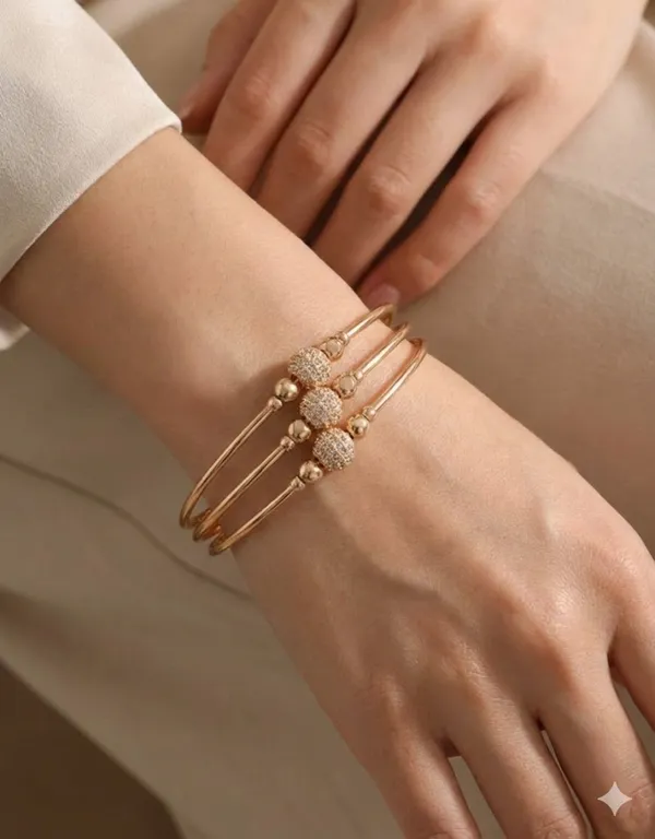 Rose_Gold_Alloy_Adjustable_Triple_Layer_Crystal_Bangle_Bracelet_For_Women