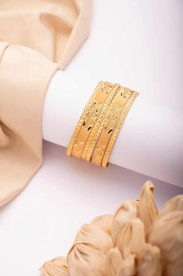 Gold_Plated_Alloy_Traditional_Designer_Bangle_Set_For_Women