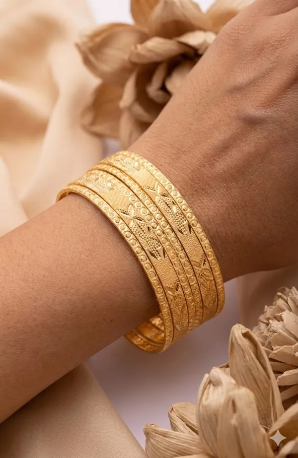 Gold_Plated_Alloy_Traditional_Designer_Bangle_Set_For_Women