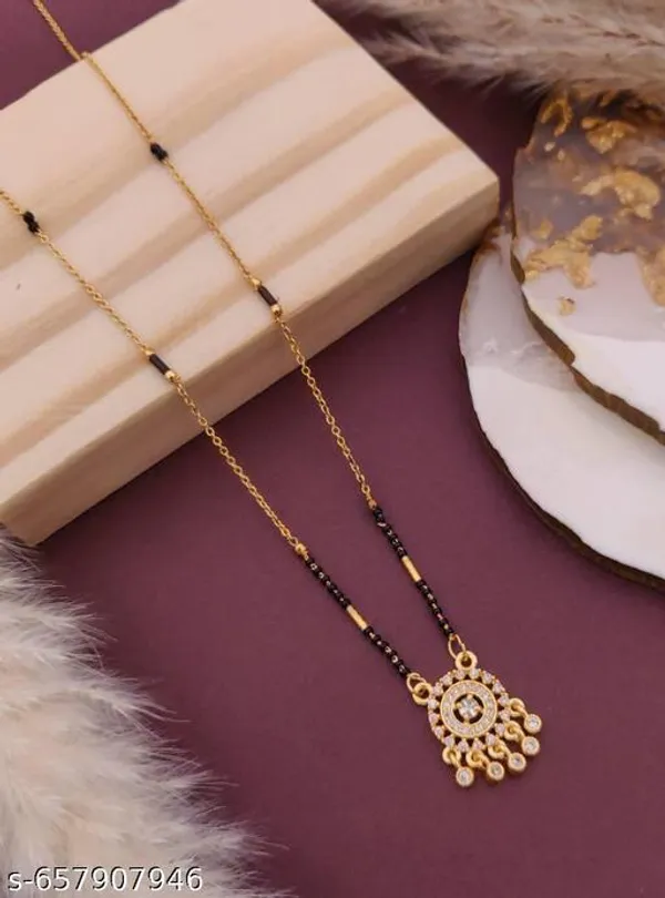 Gold_Plated_Alloy_Designer_Mangalsutra_With_Black_Beads_&_Stone_Pendant_Necklace_For_Women