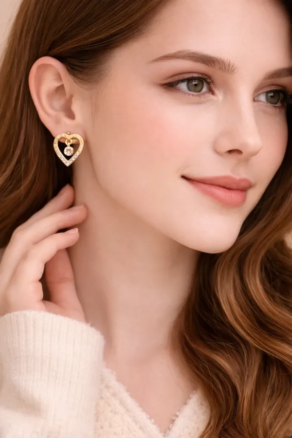 Gold_Plated_Alloy_Heart_Shape_Diamond_Stud_Earrings_For_Women