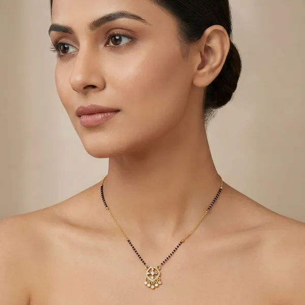 Gold_Plated_Alloy_Designer_Mangalsutra_With_Black_Beads_&_Stone_Pendant_Necklace_For_Women