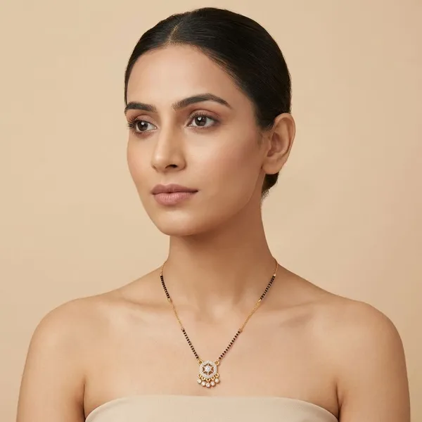Gold_Plated_Alloy_Designer_Mangalsutra_With_Black_Beads_&_Stone_Pendant_Necklace_For_Women