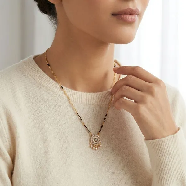 Gold_Plated_Alloy_Designer_Mangalsutra_With_Black_Beads_&_Stone_Pendant_Necklace_For_Women