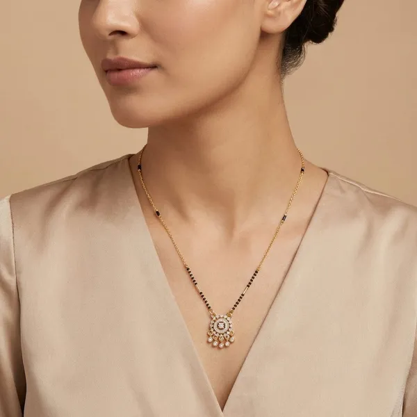 Gold_Plated_Alloy_Designer_Mangalsutra_With_Black_Beads_&_Stone_Pendant_Necklace_For_Women