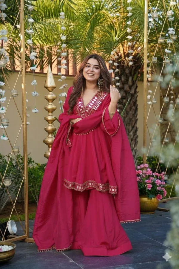 Rani_Pink_Plazzo_Pair_With_Real_Mirror_And_Embroidery_Work_For_Women