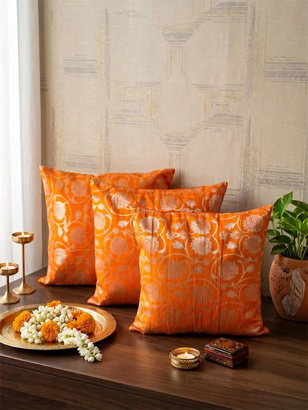 Ethnic_Motif_Orange_Cushion_Covers_–_16"_x_16"_|_Indian_Festive_Décor