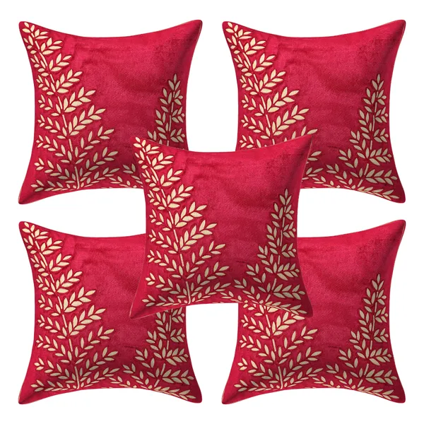 Red_Designer_Decorative_Velvet_Cushion_Covers_Set_of_5_Pieces