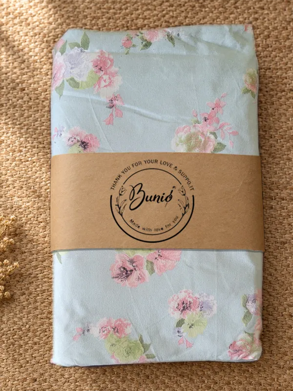 Bunio_Soft_Glace_Cotton_King_Size__Bedsheet_�_Blue