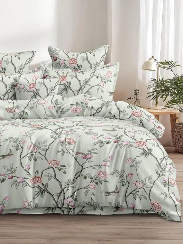 Bunio_Soft_Glace_Cotton_King_Size__Bedsheet_�_Pista_Green