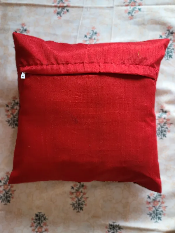 Ethnic_Lotus_Red_Cushion_Covers_–_16"_x_16"_|_Indian_Festive_Décor
