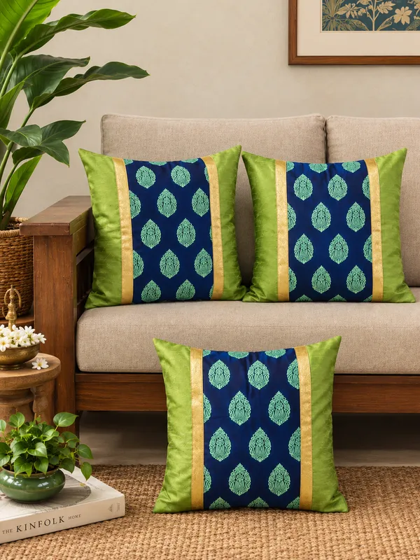 Ethnic_Motif_Green_Blue_Cushion_Covers_–_16"_x_16"_|_Indian_Festive_Décor