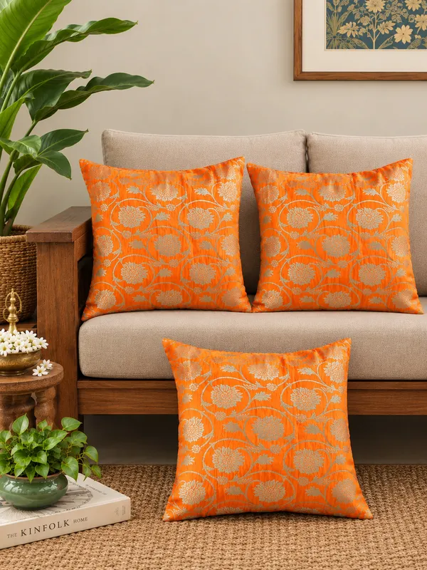 Ethnic_Motif_Orange_Cushion_Covers_–_16"_x_16"_|_Indian_Festive_Décor