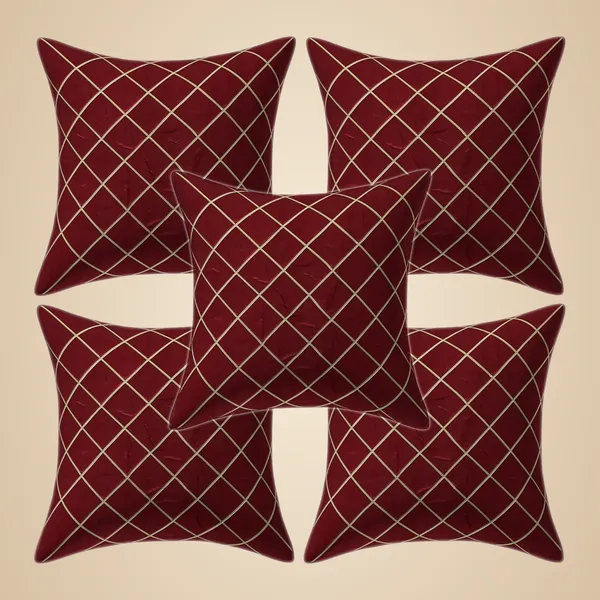 Red_Decorative_Cross_Gold_Line_Silk_Cushion_Cover_Soft_Throw_Pillow_Case_For_Living_Room_Decor_Cushion_Covers_16_X_16_Inches_Set_Of_5_Pieces