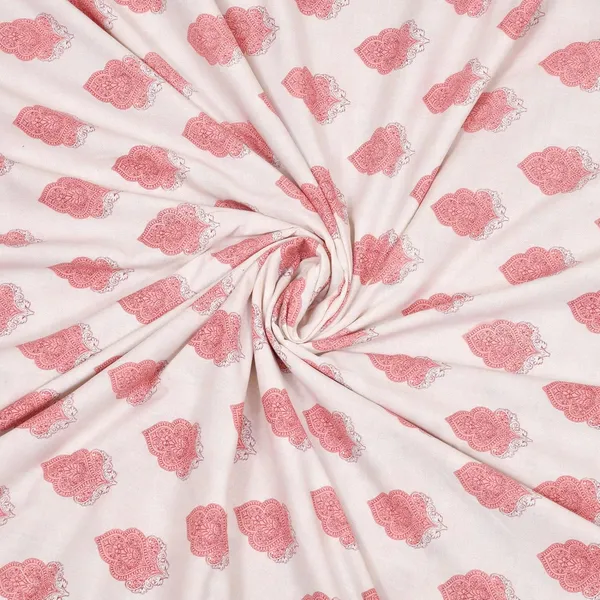 Peach_100%_Cotton_Reversibe_Dohar_Doube_Bed_Size_90_Inch_X_100_Inch